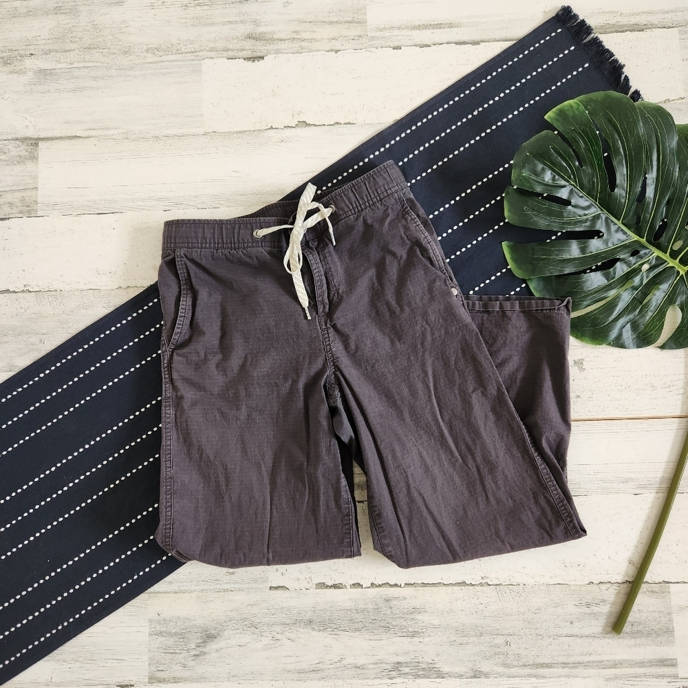Vuori Ripstop Cropped Wide Leg Pants Charcoal Size XS